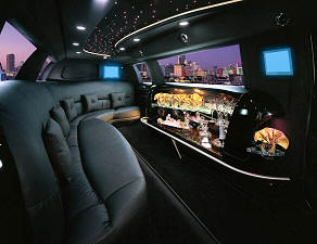 Tampa stretch limo interior